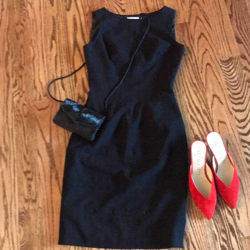 Calvin Klein black fully lined sheath.  size 2P.
